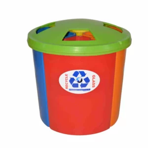 4 division 45 litre recycling dirtbin units eco friendly colour coded bin