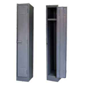 Powder coated steel lockers lockable secure storage single door metal cabinet heavy duty locker