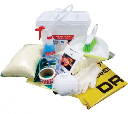 Biohazard spill kits bodily fluid cleaning pack biological risk kit spill material set