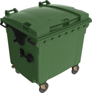 1100 litre mobile bins refuse bin with lid multicolored plastic bin moving waste bin