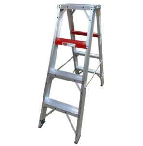 Double sided industrial ladder