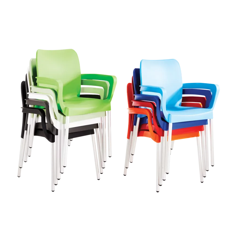 Canteen arm chairs stackable plastic chairs indoor and outdoor chairs heavy duty chairs