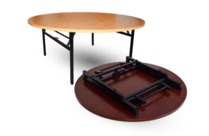 Round Foldable Conference Tables wooden tabletop modern office table