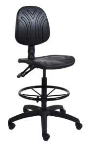 Draughtsman Chairs industrial seating black plastic chair