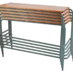 School Desk Double Saligna Stacked