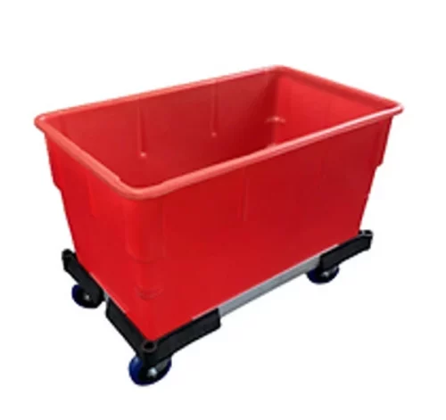 150 litre tote boxes and trolleys