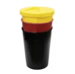 85 litre food bins heavy duty plastic tub multicoloured virgin plastic container