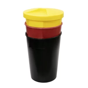 85 litre food bins heavy duty plastic tub multicoloured virgin plastic container