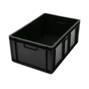 Crates solid-stackable hpde High Density Polyethylene crate Food Grade stackable crate 60 x 40 x 26 cm stackable crate Food Grade Plastic stackable crate